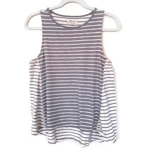 Madewell Striped Two Tone Tank size Medium